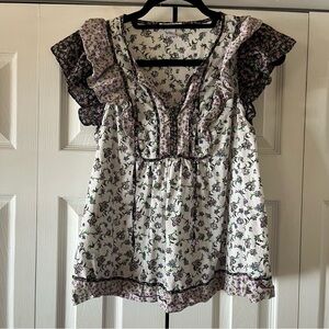 Carolina Belle ruffled top, Women’s M.